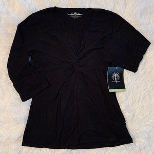 Snow Angel Moso Bamboo Twist Top Black